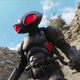 Black Manta in his full suit and helment in James Wan's Aquaman.